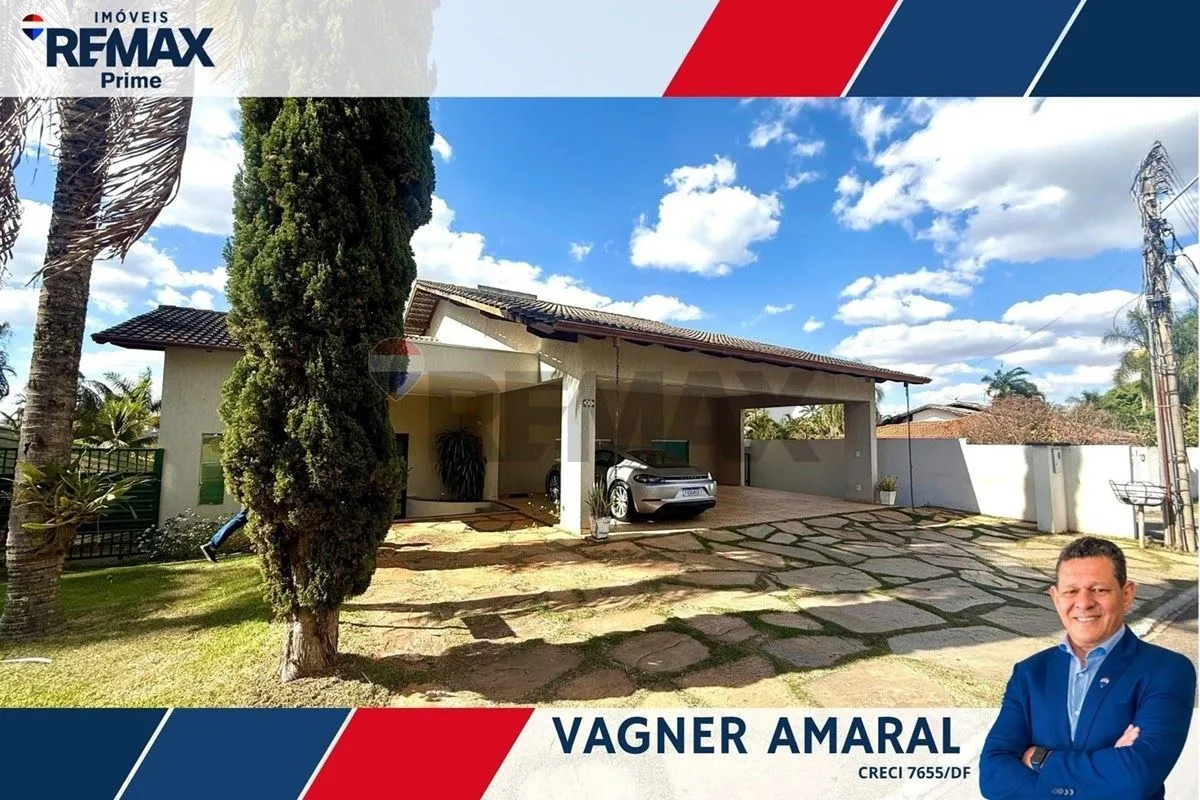 REMAX Prime, vende casa localizada em condomínio do Lago Sul, com acesso pela pr...
