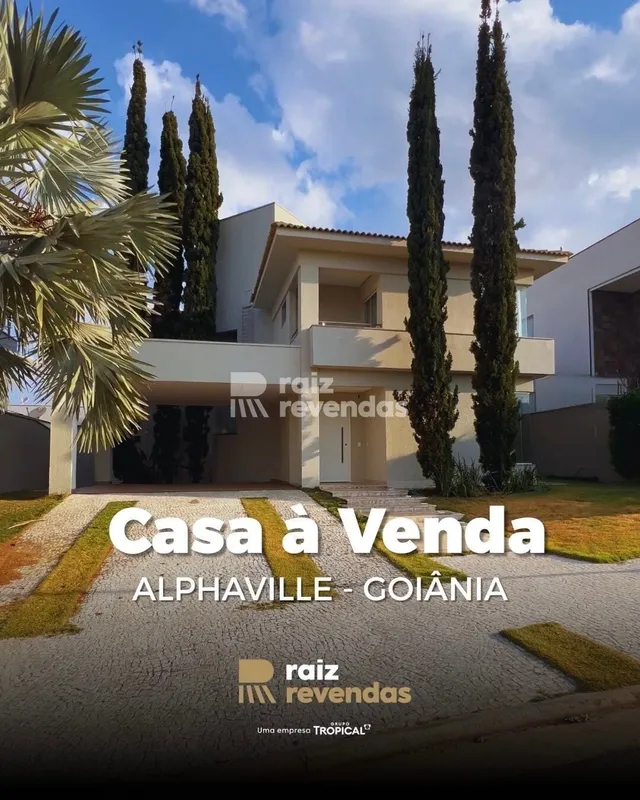 Sobrado à venda no Alphaville Araguaia, com 334 m² de área construída em terreno...