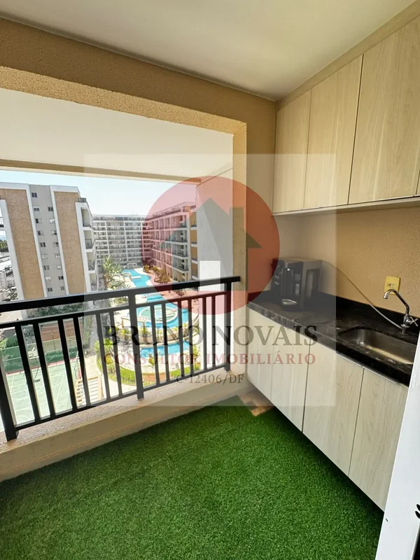 Apt 36m - Nascente - Vista piscina - Mobiliado- Ar condicionado - Cama, geladeir...