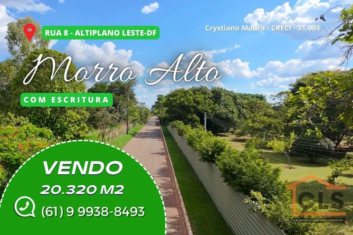 Altiplano Leste, MORRO ALTO, CHÁCARA RECANTO DA PAZ! IMPERDÍVEL!!!PDOT URBANO NO...