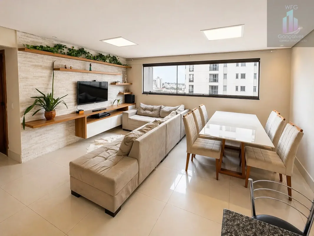 3 QUARTOS SENDO 1 SUÍTE | 1 vaga /MOBILIADO | ACEITA AIRBNB | BELA VISTA Cozinha...