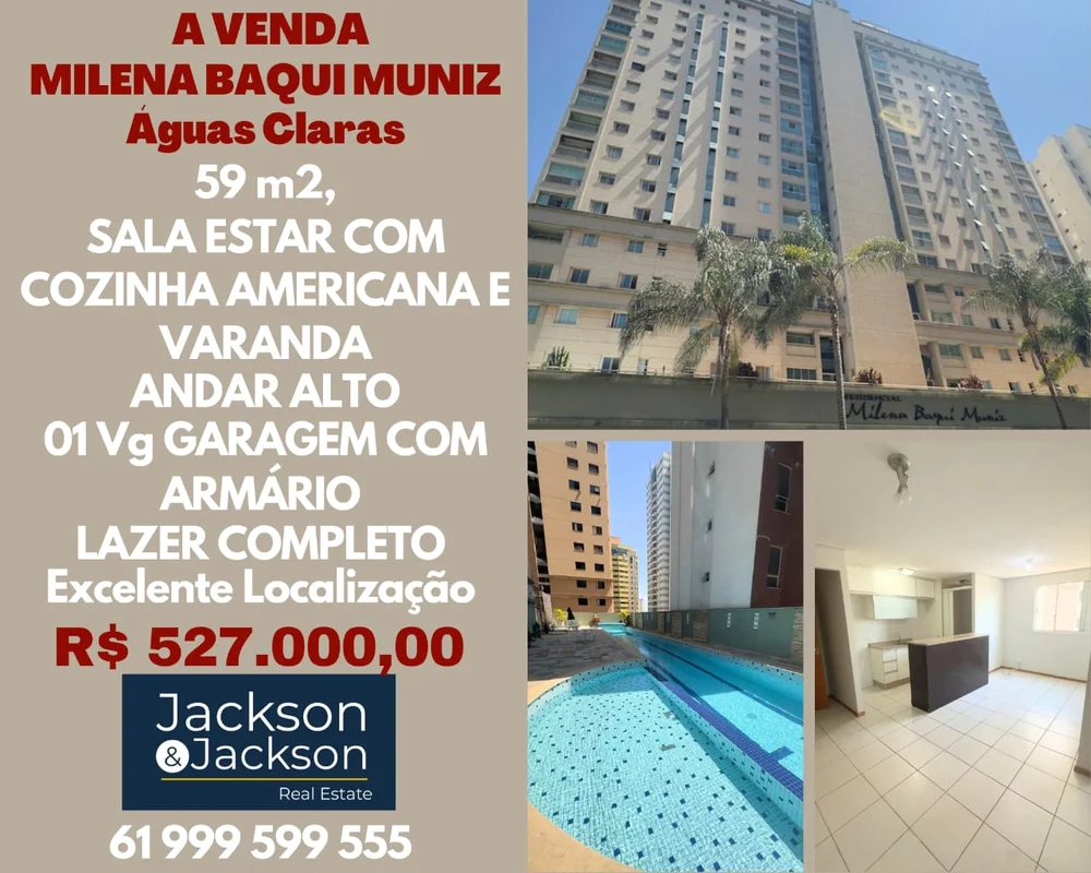 Residencial Milena Baqui Muniz Aguas ClarasLocalizado no 15º andar do RES MILENA...