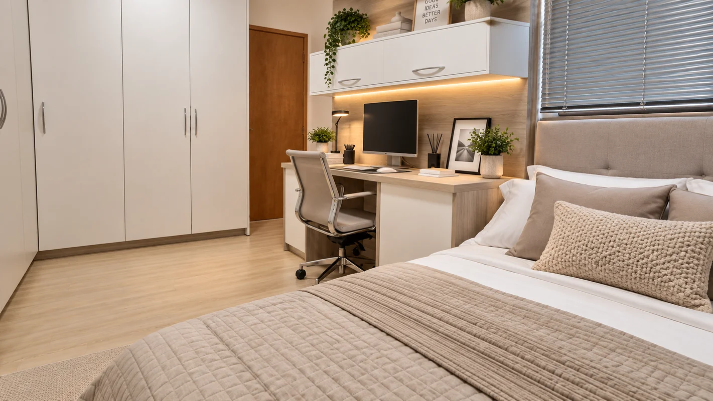 2 quartos, sendo 1 suíte• Sala confortável para dois ambientes• Cozinha ampla co...