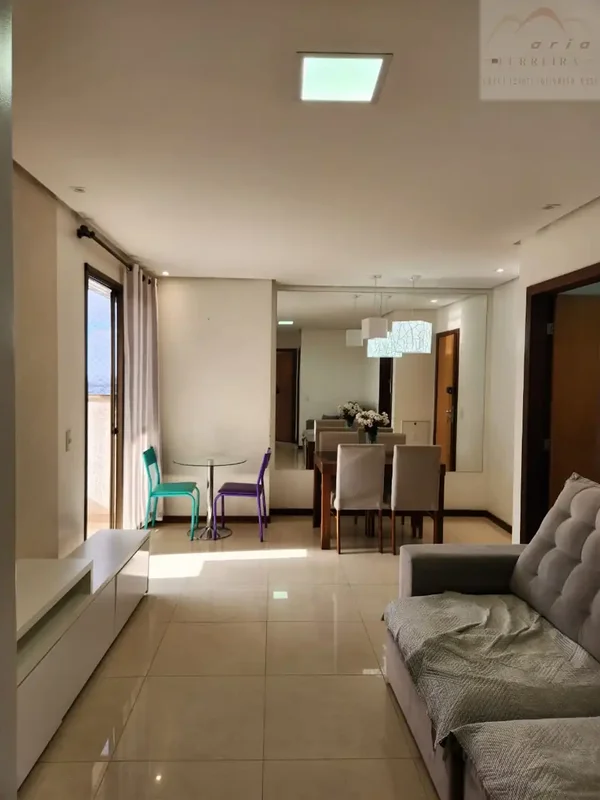 Exclusivo Residencial Cezanne - Apartamento Mobiliado - Grandão de 2 Quartos com...