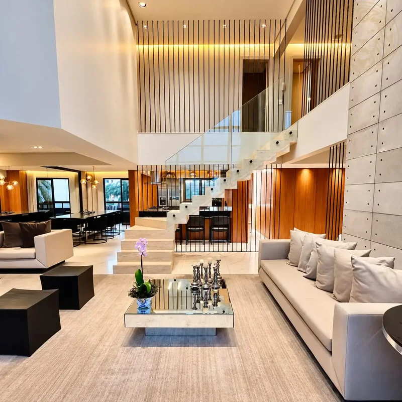 MANSÃO SUSPENSA COM DESING E ARQUITETURA LUXUOSA NO SUDOESTE | DUPLEX DE ALTO PA...