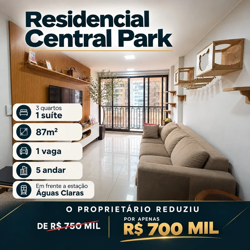 Aproveite a oportunidade de morar na Avenida Pau Brasil, em Águas Claras/DF, nes...