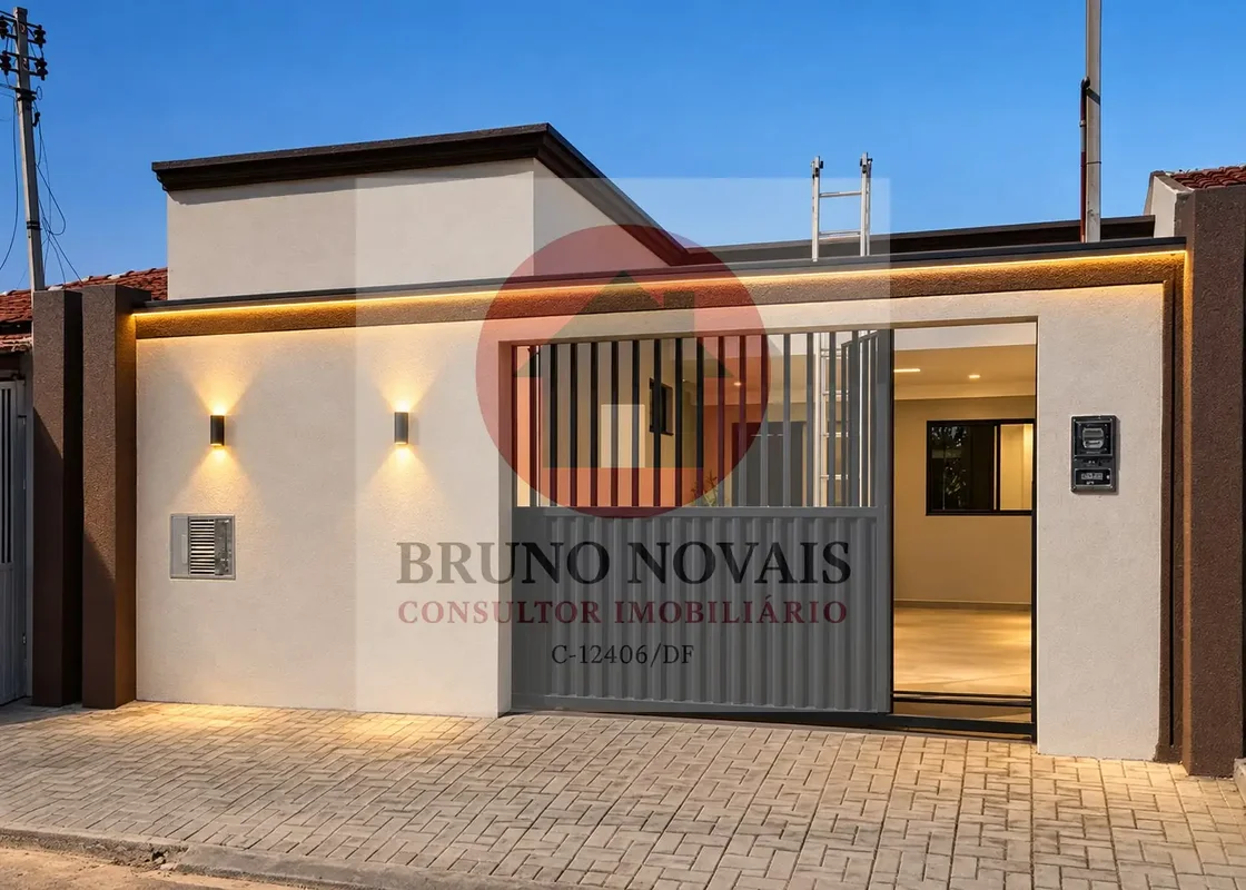  VENDO CASA MODERNA – SAMAMBAIA - Brasília/DFCasa moderna, bem planejada, com am...