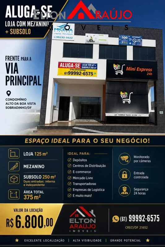 ?? EXCELENTE ESPAÇO COMERCIAL PARA LOCAÇÃOSeu negócio precisa de espaço, visibil...