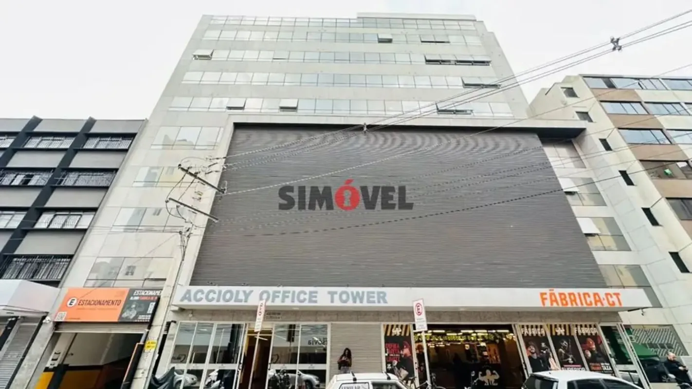 SALA COMERCIAL 33,85 M², PISO CERÂMICA, BANHEIRO SOCIAL, GARAGEM ROTATIVA.- A sa...