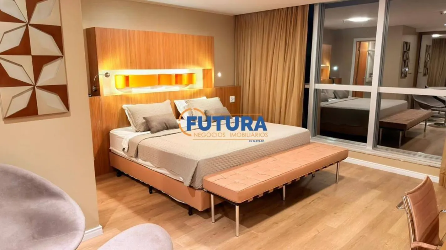 A FUTURA NEGÓCIOS IMOBILIÁRIOS disponibiliza para VENDA:FLAT EXCLUSIVO NO PARK S...