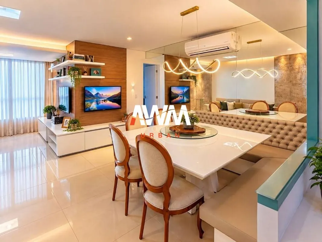 apartamento decorado e mobiliado, no setor bueno , 102m. 3 quartos sendo 1 suite...
