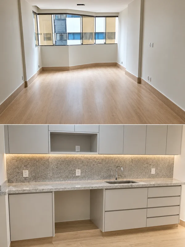  Apartamento reformado de 2 quartos, com excelente distribuição dos ambientes!Im...