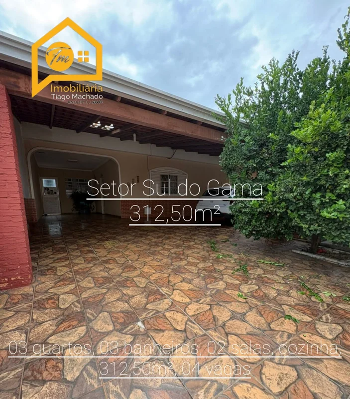 Excelente casa no Setor Sul do Gama – Aceita FinanciamentoCasa em lote de 312,50...