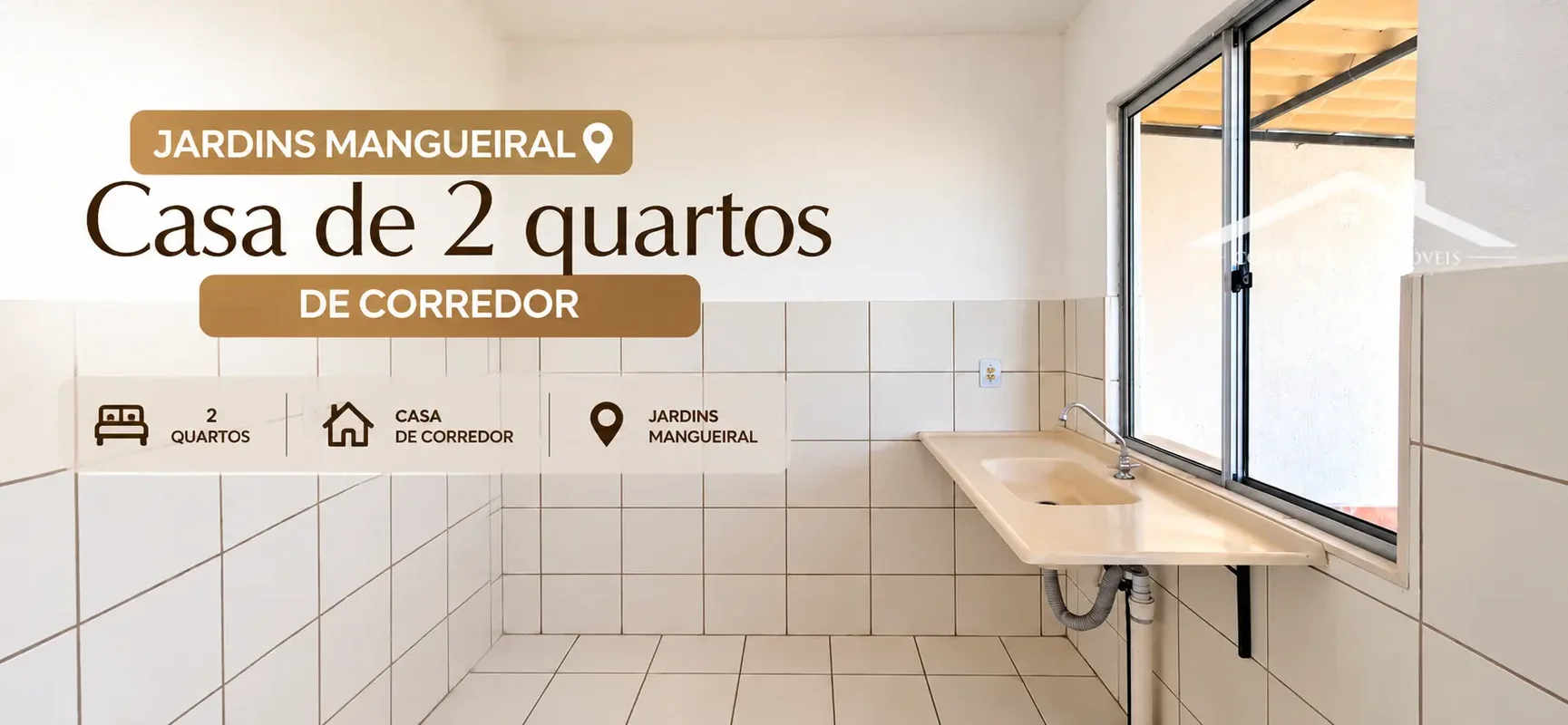 CASA DE 2 QUARTOS CORREDOR, NASCENTE NO JARDINS MANGUEIRAL POR R$500.000,00Excel...