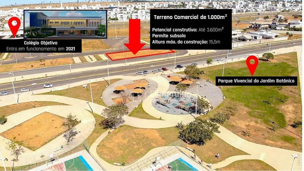 Esmeralda Corretora Imobiliária vende excelente terreno comercial no Setor Habit...