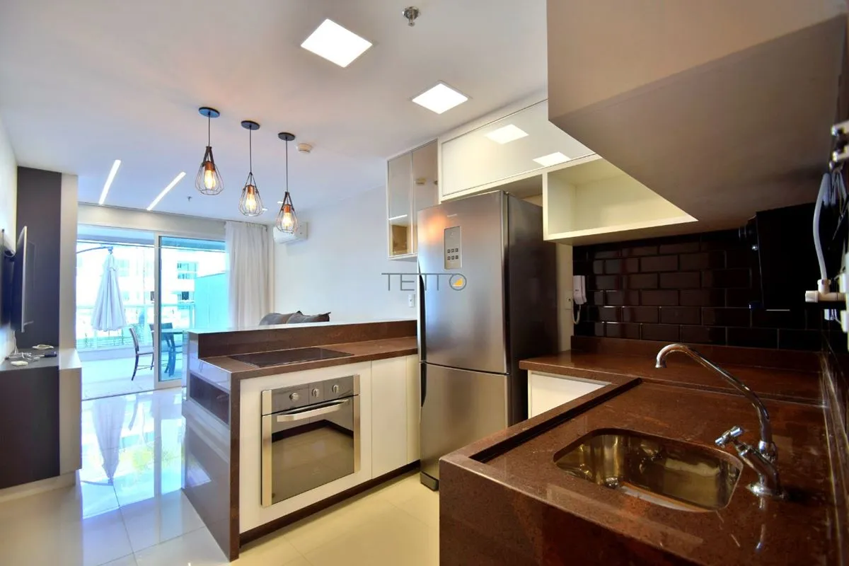 Lindo Flat com varanda tipo garden, mobiliado no Brisas do Lago.O mais luxuoso f...