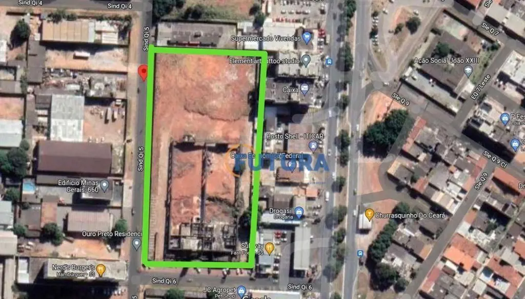 A FUTURA CONSULTORIA E NEGÓCIOS disponibiliza para VENDA:Terreno de Esquina à ve...