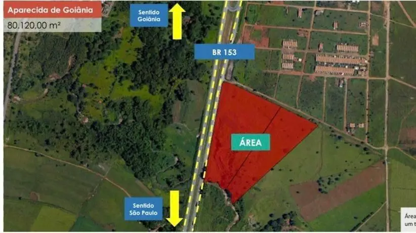 Área comercial à venda ao lado do Posto Marajó, no bairro Rosa dos Ventos, Apare...