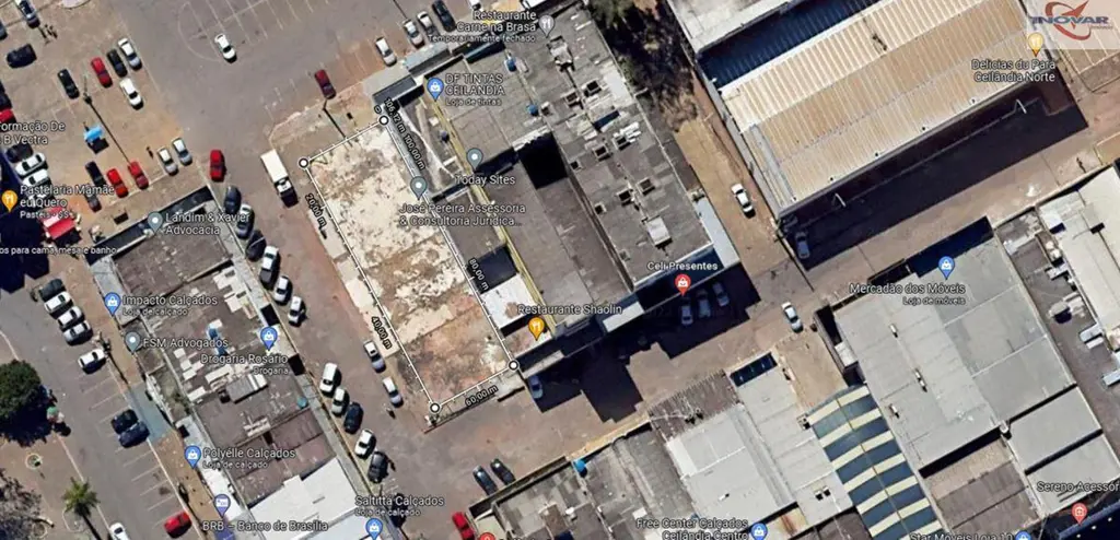 Excelente terreno comercial de esquina de 520m2 com 3 fachadas no centro da Ceil...