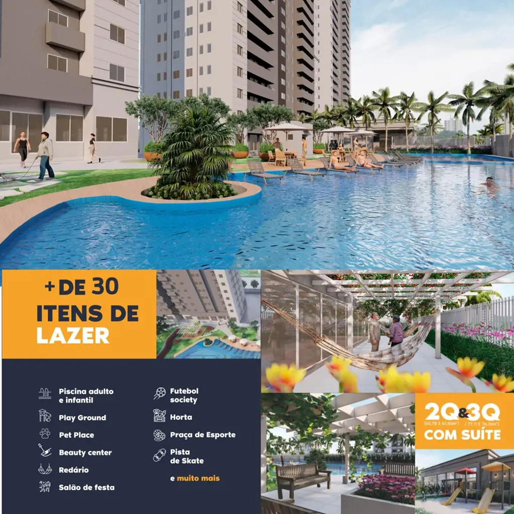 Apartamento com 78M sendo, 3 Q um suíte, 2 vagas de garagem, no setor Faiçalvill...