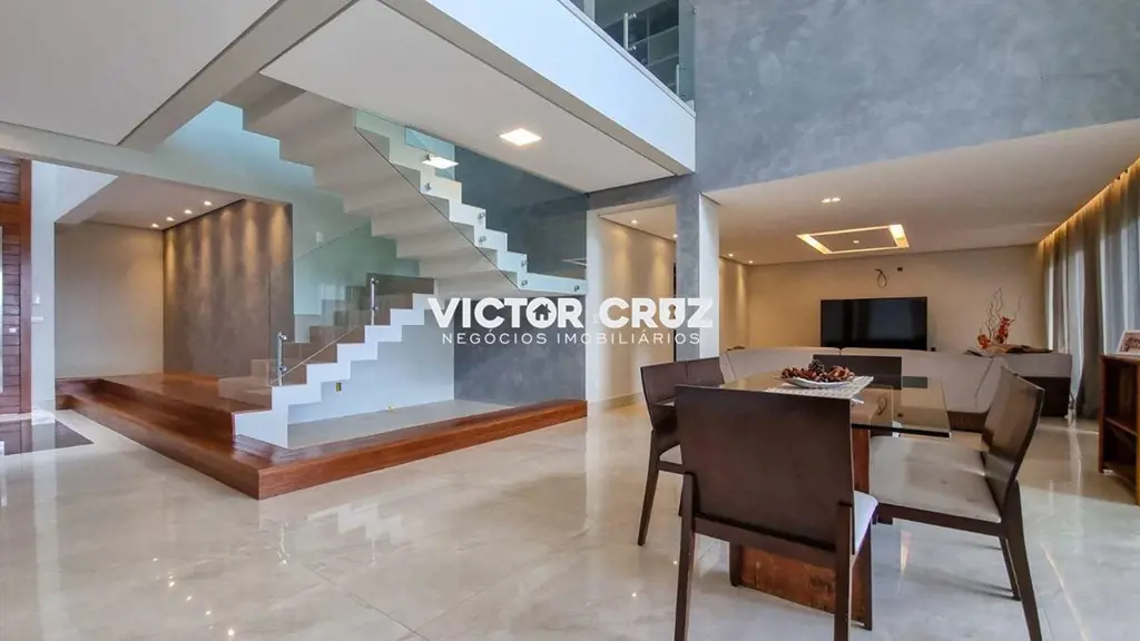 A CASA. Elegante Hall de entrada c/ pé direito duplo e 2 jardins de inverno. Sal...