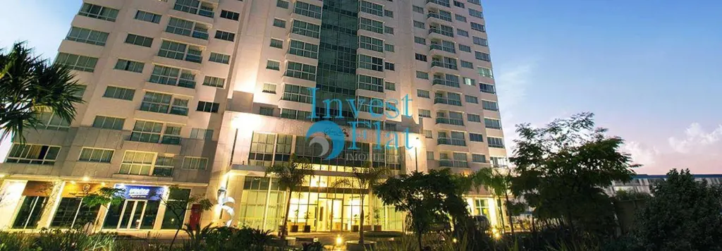 INVEST FLAT IMOBILIARIA aluga, flat com 26m², no 14º andar, MOBILIADO do Hotel S...