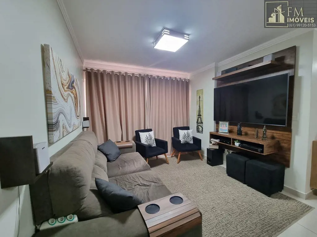 Águas Claras Sul Residencial Portal das Araucárias 70 metros, 3 quartos, com arm...