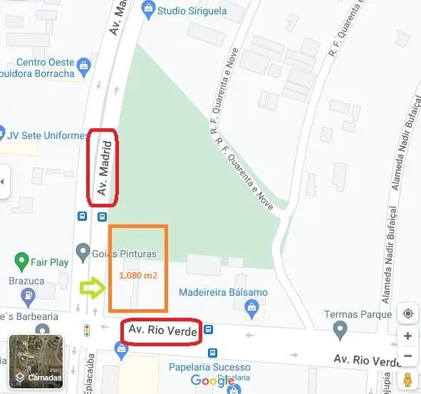 Excelente Lote Comercial no Setor Faiçalville em Goiânia - GO. Localização estra...