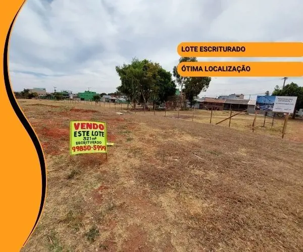 Lote localizado na QS 423 conjunto B lote 3 -Samambaia NorteMedindo 10,00 m de f...