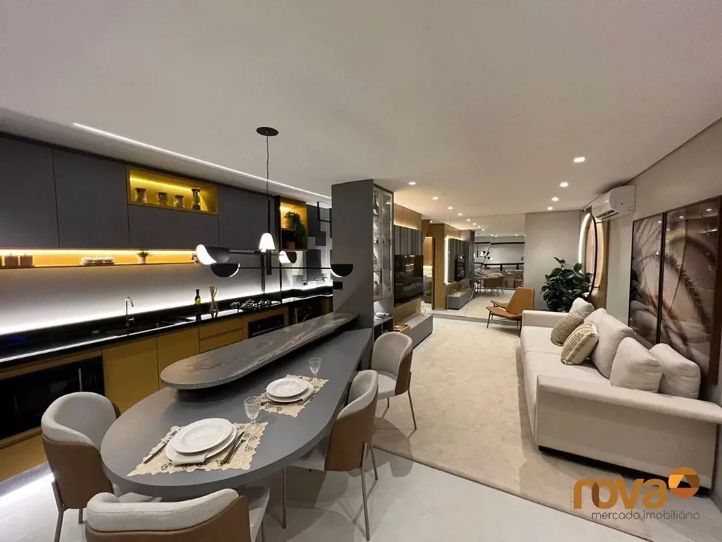 Apartamento de 3 quartos, com 3 suítes plenas, no Setor Marista, sala de jantar ...