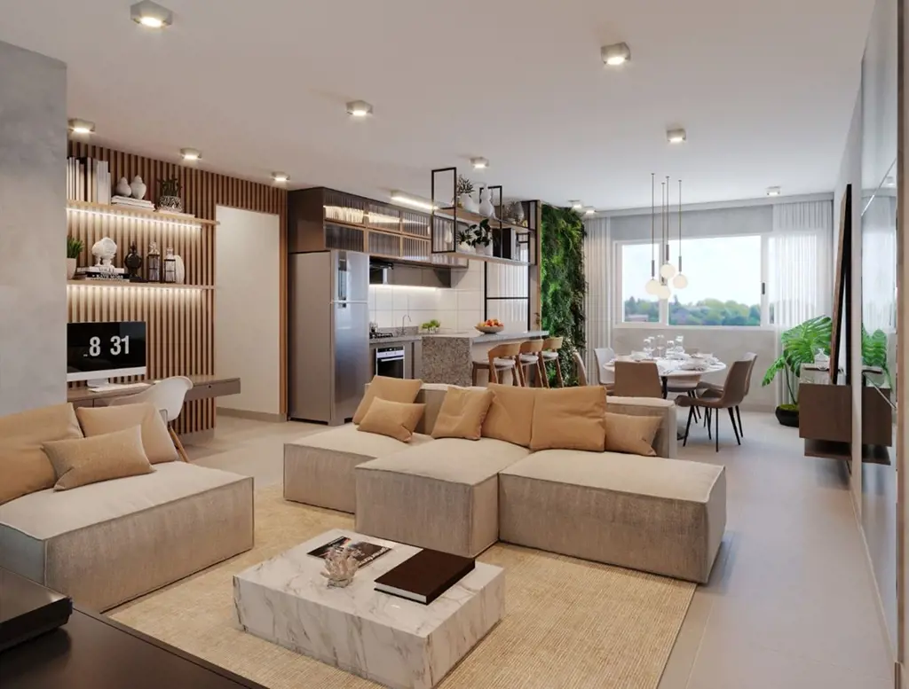 Apartamento com 03 quartos suítes plenas mais lavabo, living integrado de 39,00m...