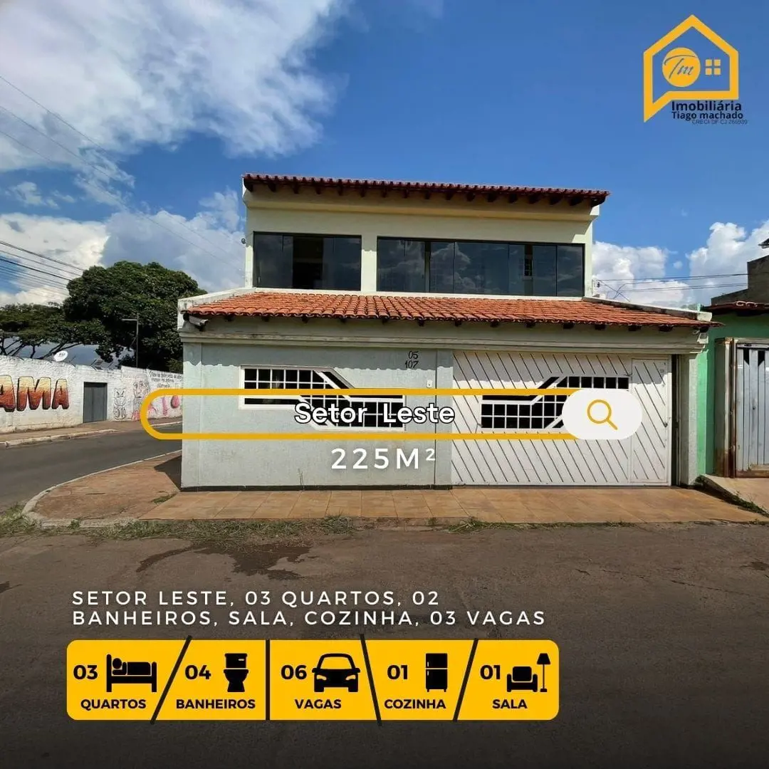 Sobrado de esquinaParte de baixo:Garagem para três carros, 1 escritório, Sala de...