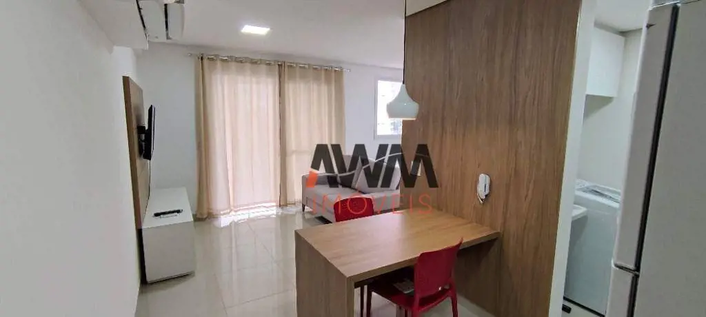 Apartamento mobiliado de um quarto, prédio novo com lazer completo, com todas as...