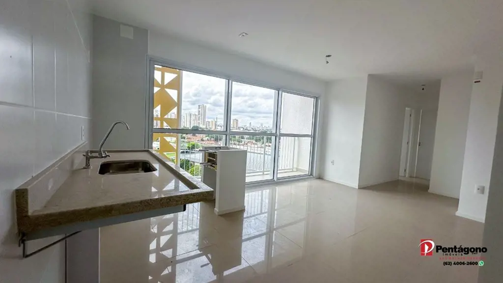 Apartamento com 3 quartos, sendo 1 suíte.Sala com cozinha integradaBanheiro soci...
