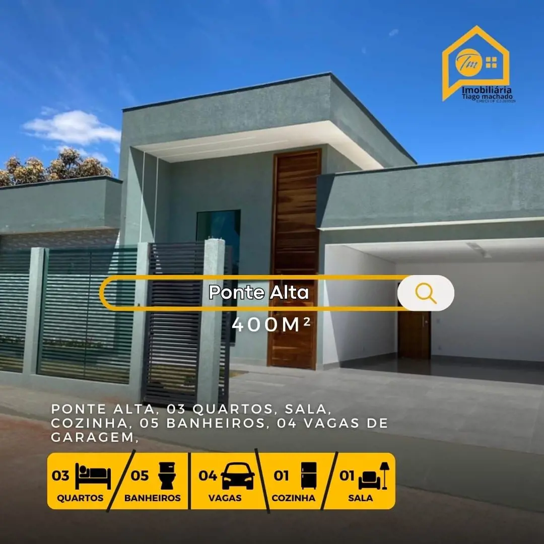 Linda casa em condomínio consolidado na Ponte AltaCom 3 quartos, sendo 3 suítes,...
