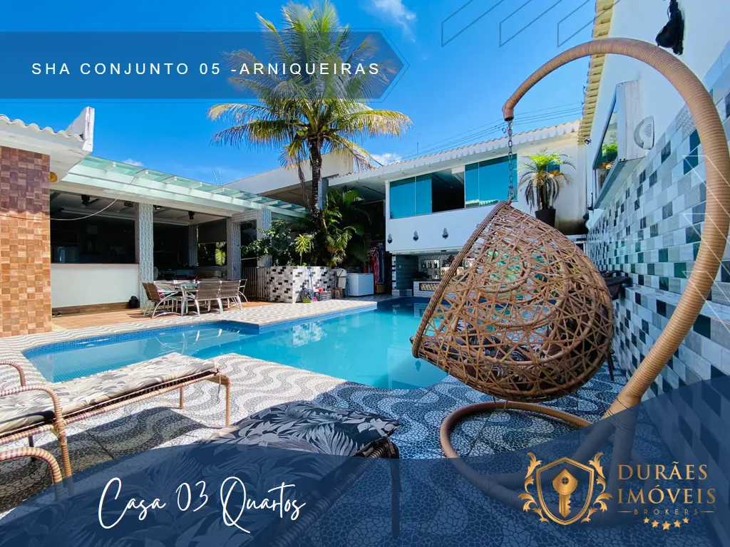 CASA 03 QUARTOS SHA CONJUNTO 05 ARNIQUEIRAS - TROCA POR CASA NA VICENTE PIRES - ...