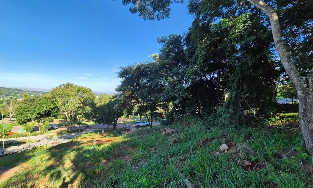 Terreno com plateau elevado do nível da rua e uma vistaespetacular para o meio d...