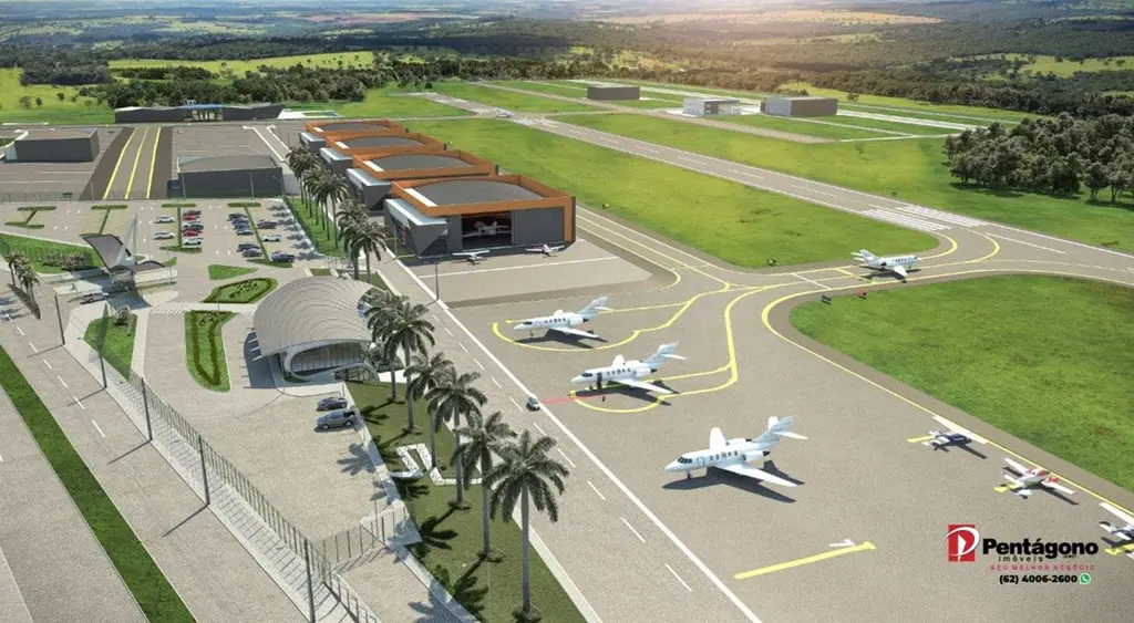 Terreno no Antares Polo Aeronáutico, lote 01 Quadra 07Com área total de 1.125,00...