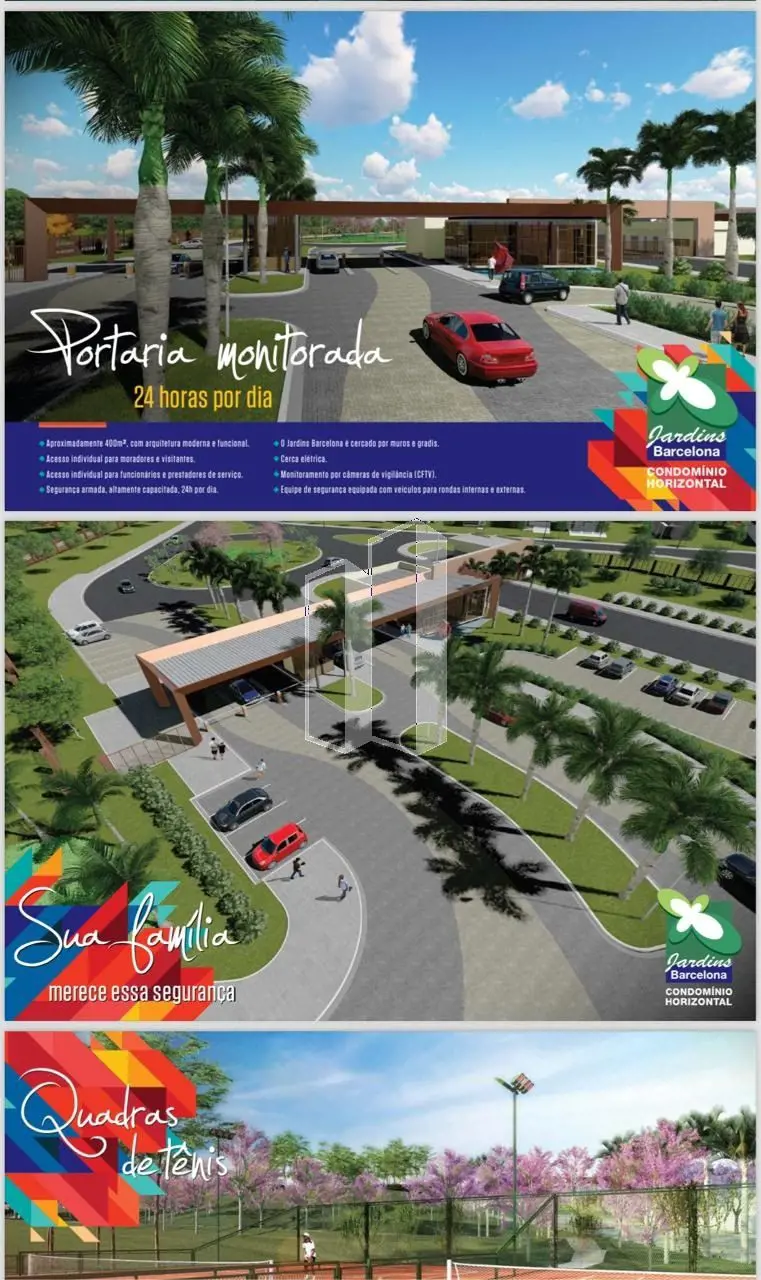 Terreno no condomínio Jardins Barcelona com  312,03m²,  13,46 frente, 11,50 fund...