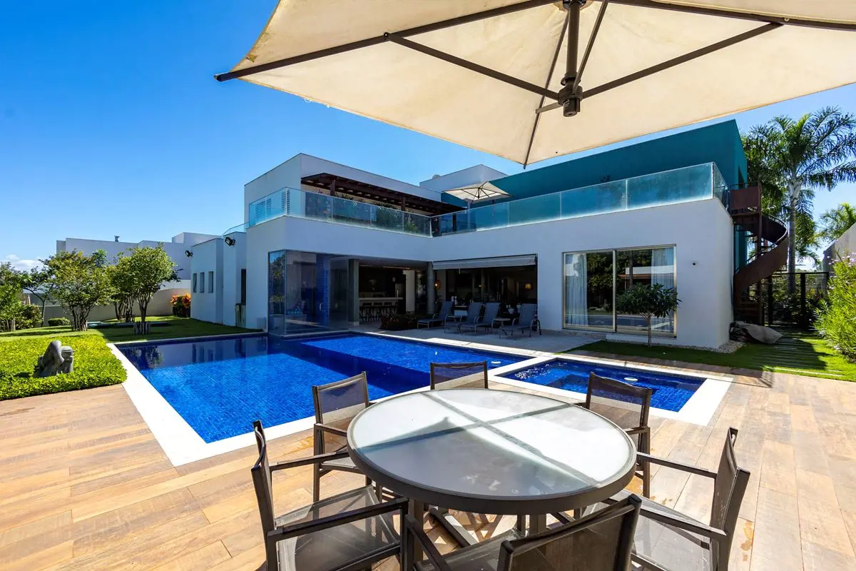 SMDB Conjunto 02Magnífica mansão em condomínio de luxo com segurança 24hs e port...