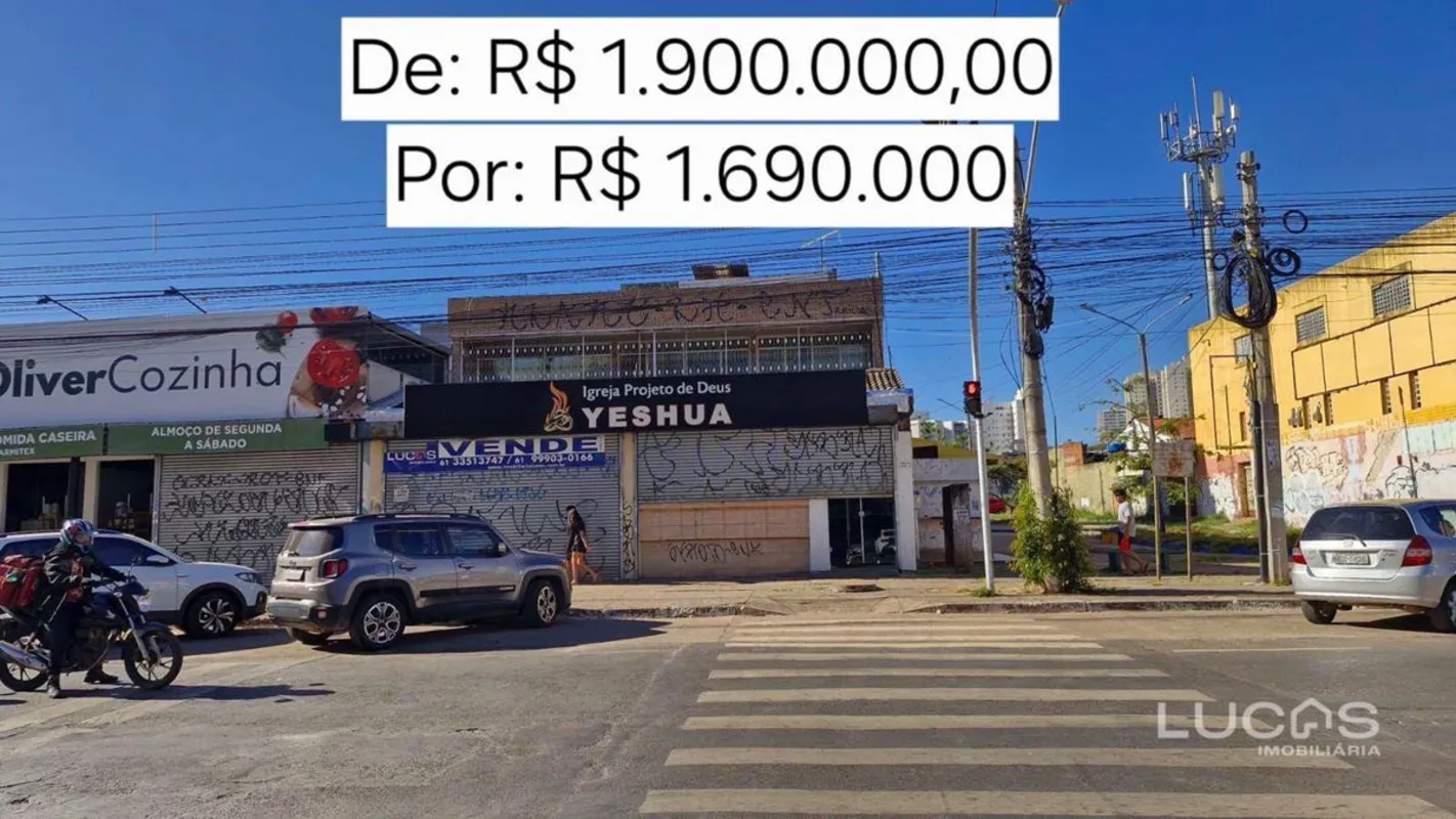 Único imóvel de esquina a venda na Avenida comercial Sul - Loja de 353 m2- Bater...