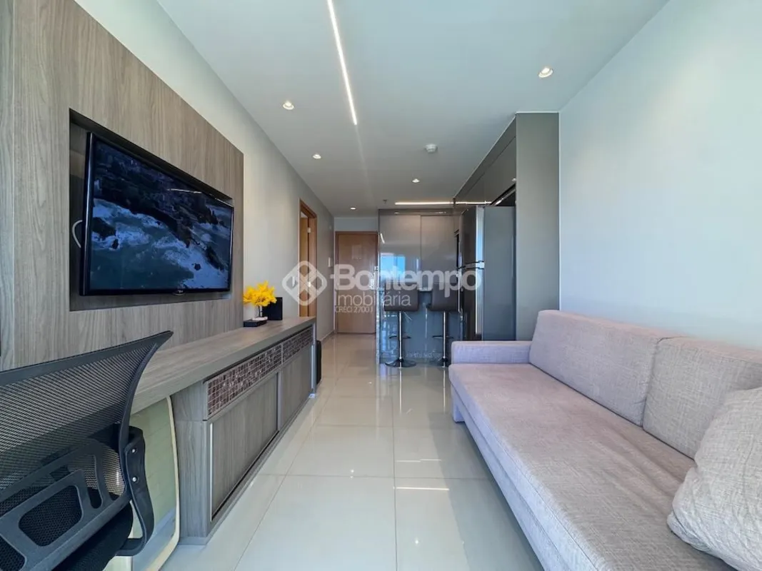 A Bontempo Imobiliária especialista beira lago disponibiliza apartamento de 1 qu...