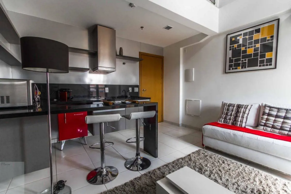 Um resort em Brasília. Apartamentos com metragens de 26 m232 m235 m242m247 m253 ...