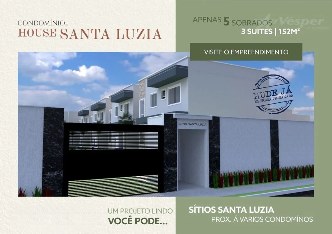 VENDE LOTE COM PROJETO APROVADO PARA 5 SOBRADOS - 03 SUÍTES/156M² Sobrados em co...
