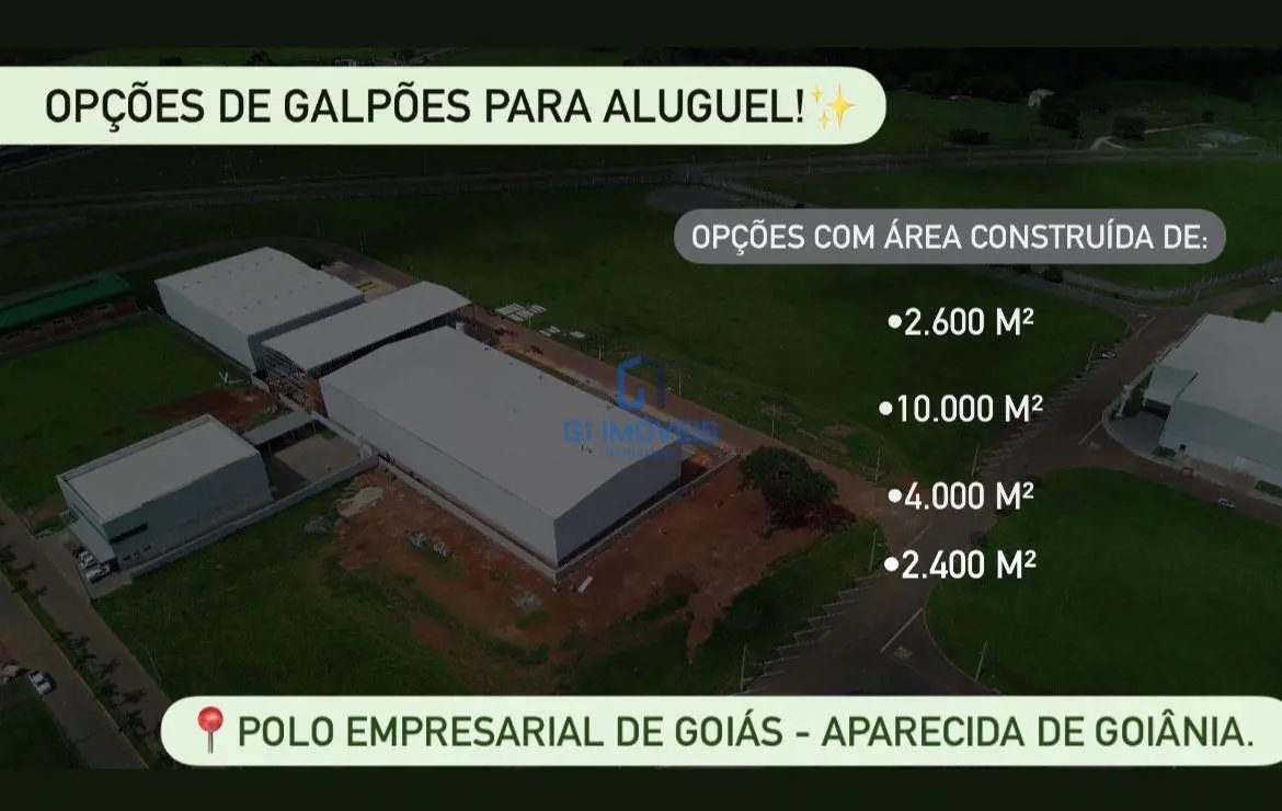 Oportunidades de galpões para aluguel!! Polo empresarial de goiás, Aparecida de ...
