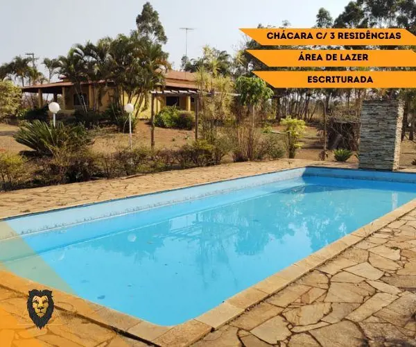 Chácara de 2 Hectares, com 3 Residências e Escriturada - Incra 9 Localização: Nú...