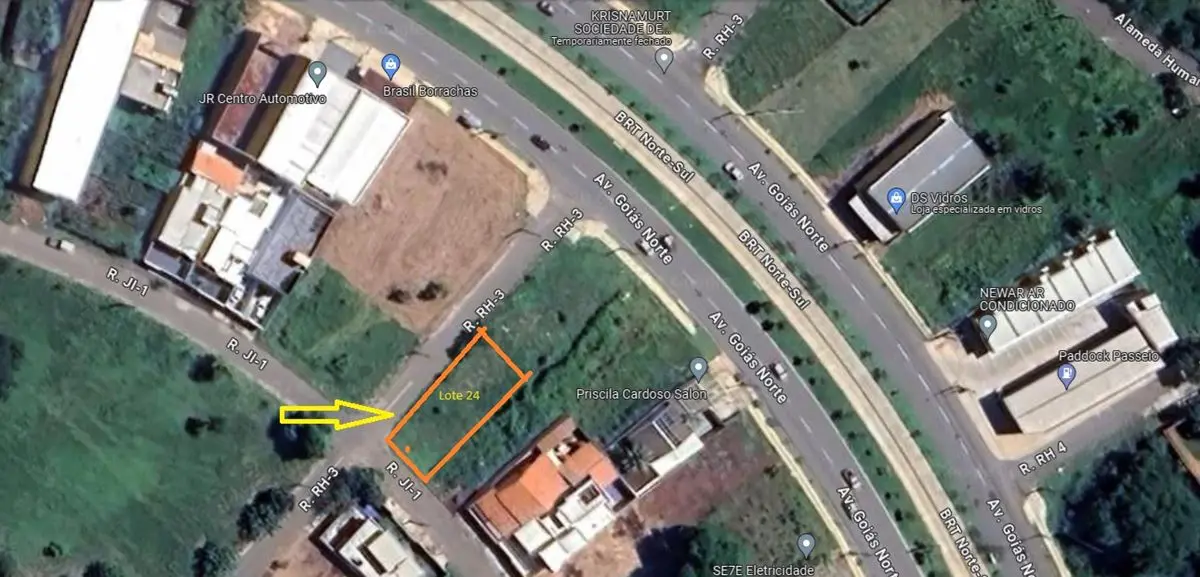 LOTE COM EXCELENTE LOCALIZAÇÃO UMA RUA ATRAS DA AV GOIAS NORTE, COM ÁREA TOTAL D...